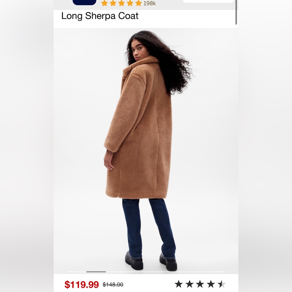 Gap Sherpa Coat Small